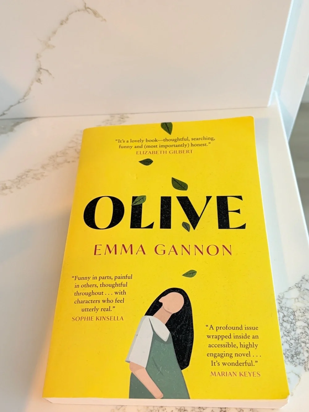 Olive by Emma Gannon - Yellow Paperback Novel